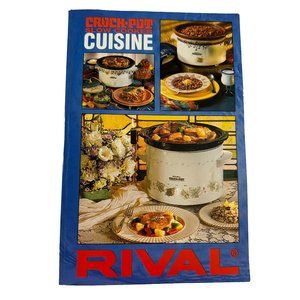 Vintage 1995 Rival Crock Pot Slow Cooker Cuisine Cookbook Paperback Recipes